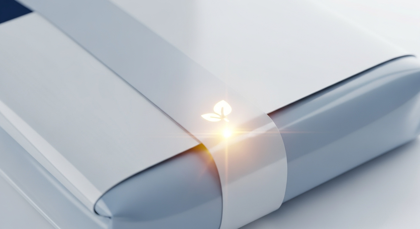 Smart label on food packaging indicating freshness